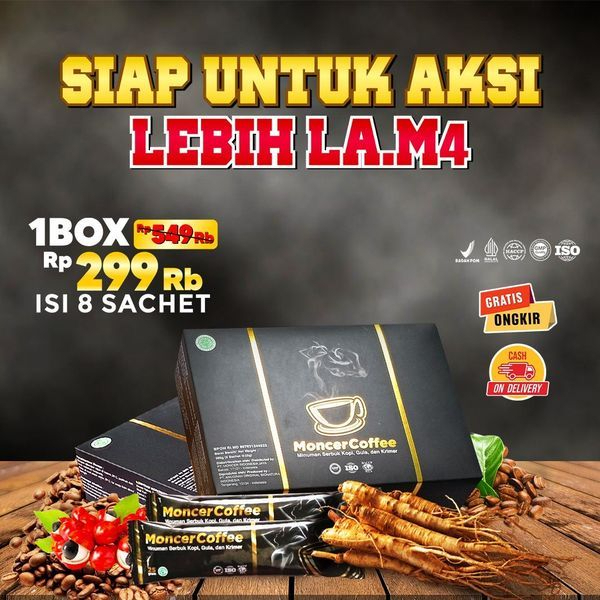 

Monceer Coffee Original Kopi Gingseng Kopi Penambah Stamina Pria Dewasa Origanal BPOM