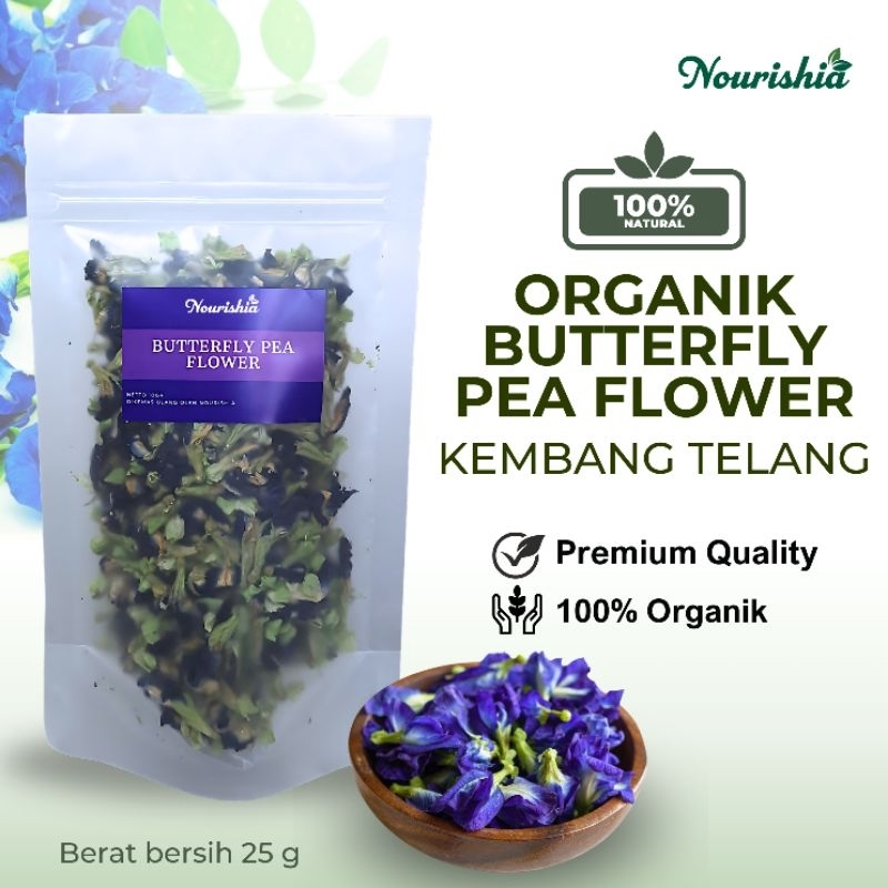

Kembang telang organik 25gr butterflay pea flower 25gr