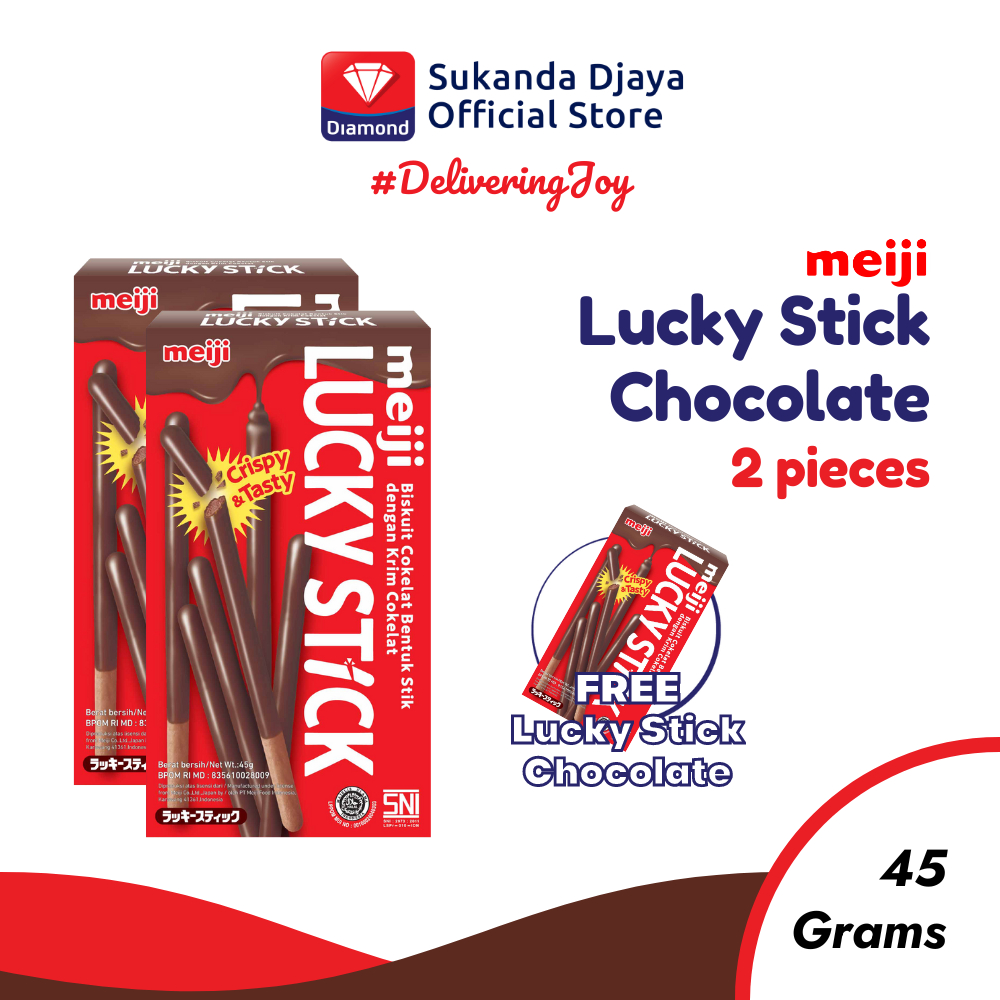 

Meiji Lucky Stick Biscuit Chocolate Snack Ringan Buy 2 Get 1 Free