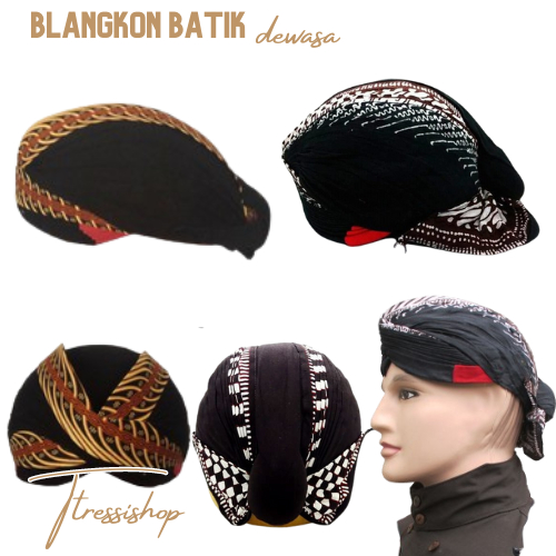 Blangkon Batik Dewasa Blangkon Jogja Solo Blangkon Kagok Blangkon Solo Jebeh Motif Batik Coklat