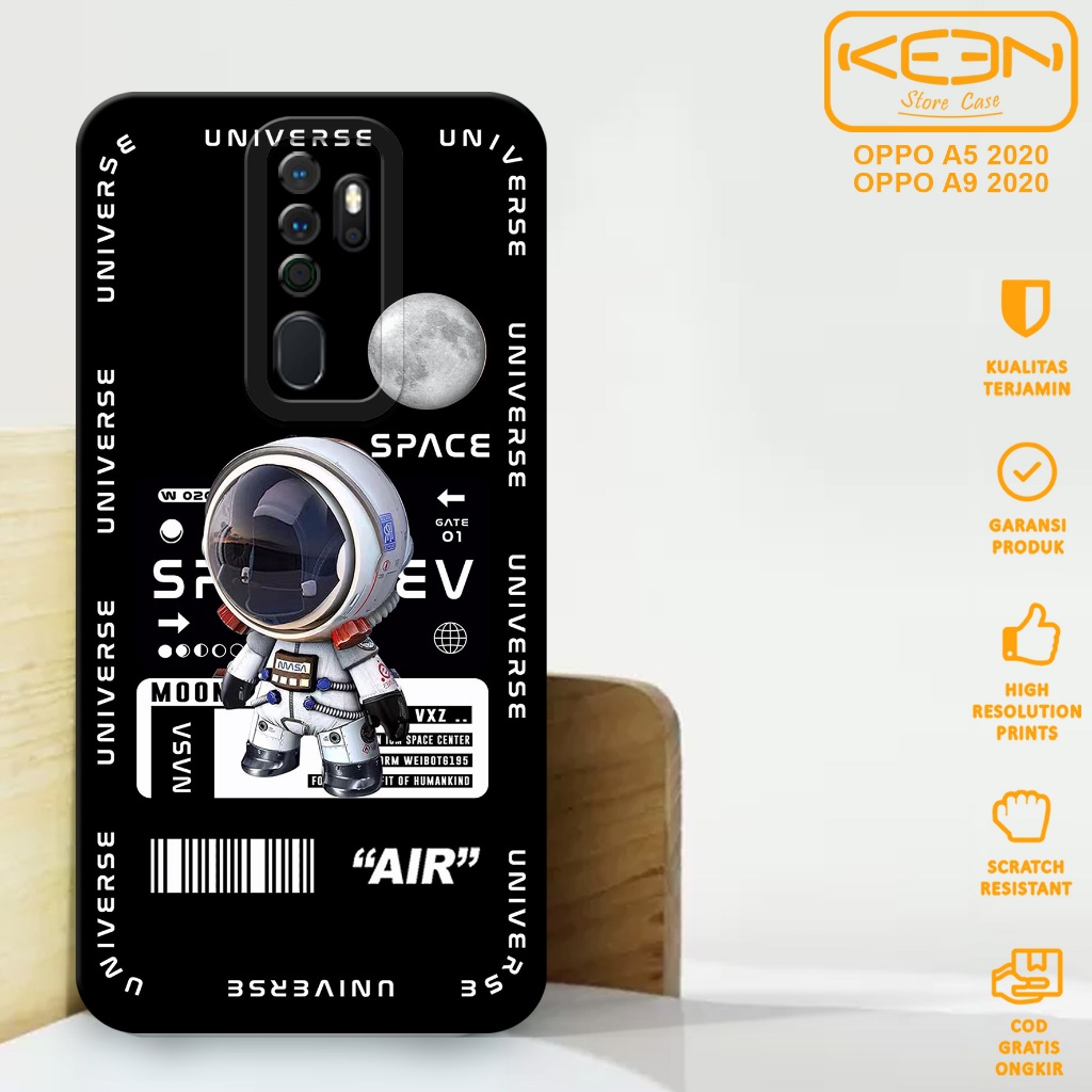 Case Oppo A5 2020 Oppo A9 2020 - Casing Hp Oppo A5 2020/A9 2020 Motif Astronot - Case Hp Oppo A5 202