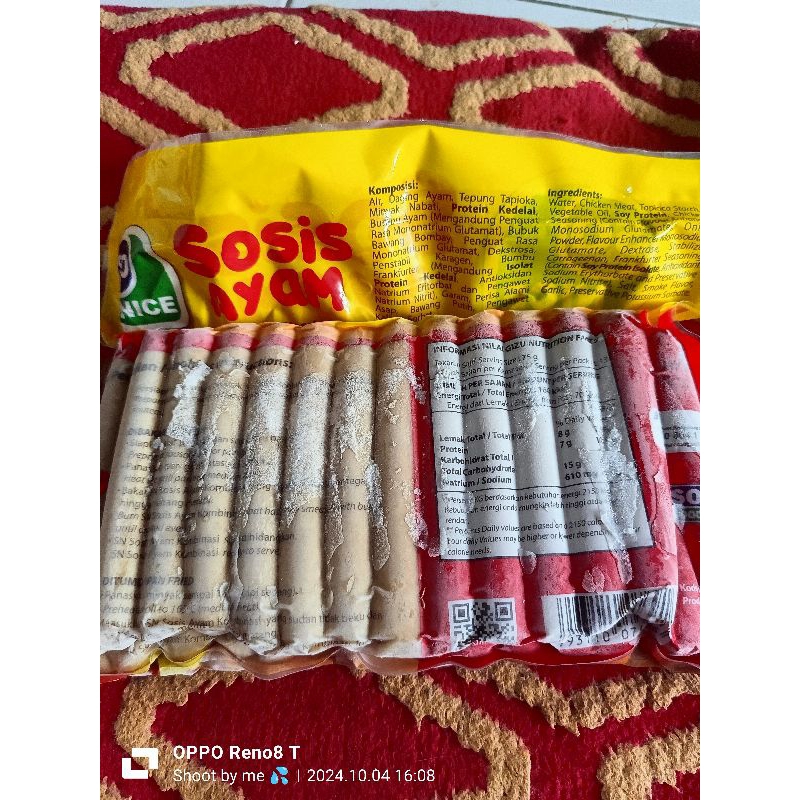 

Sosis Ayam So Nice 1 kg