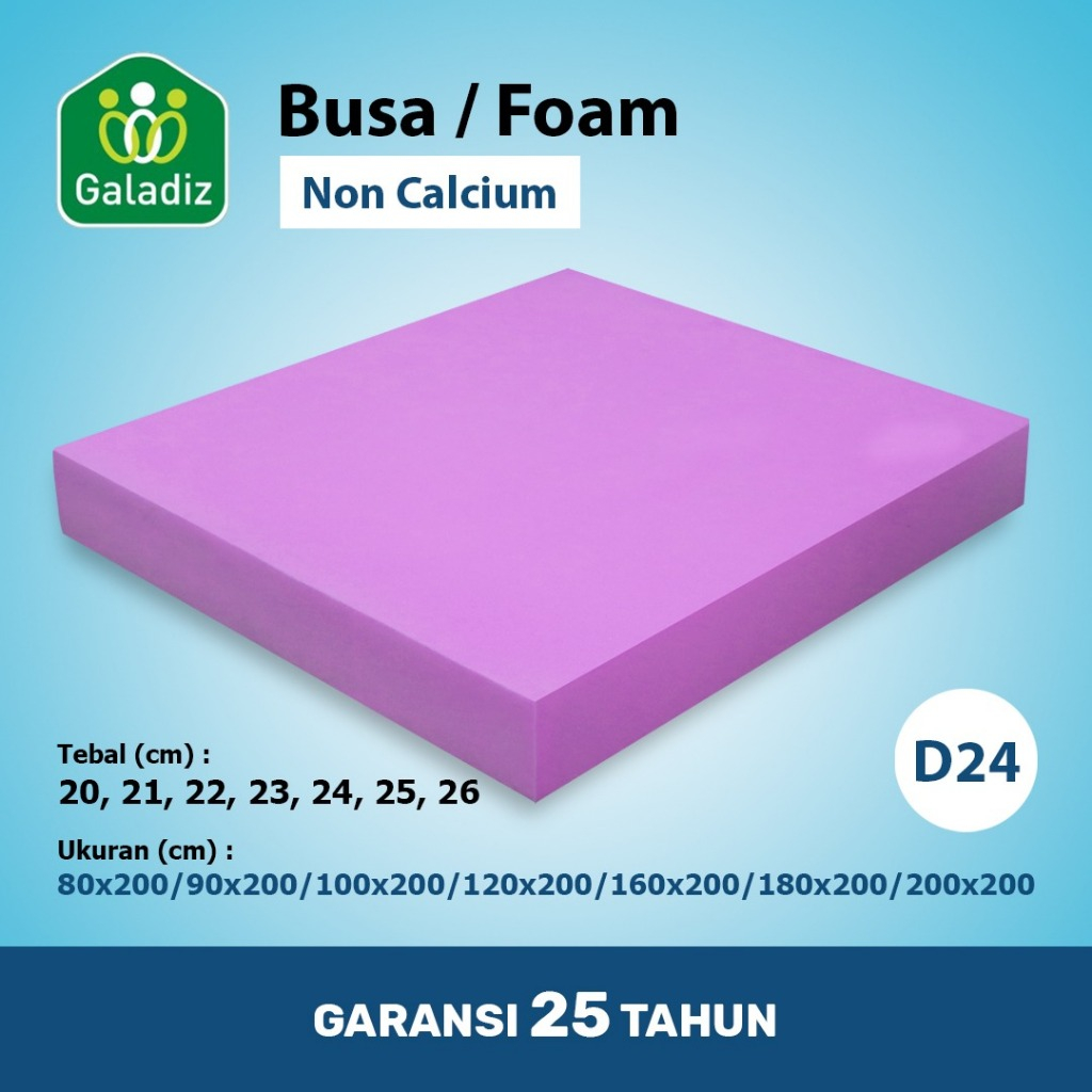 BUSA LEMBARAN (DENSITY 24)  BUSA UNGU ( TEBAL 20 CM - 26 CM )