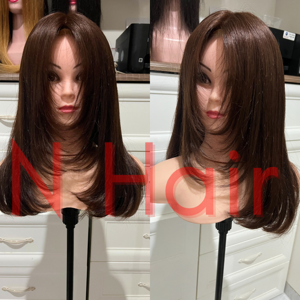 WIG PREMIUM LAYER RAMBUT ASLI, 100% RAMBUT ASLI 100% HUMAN HAIR