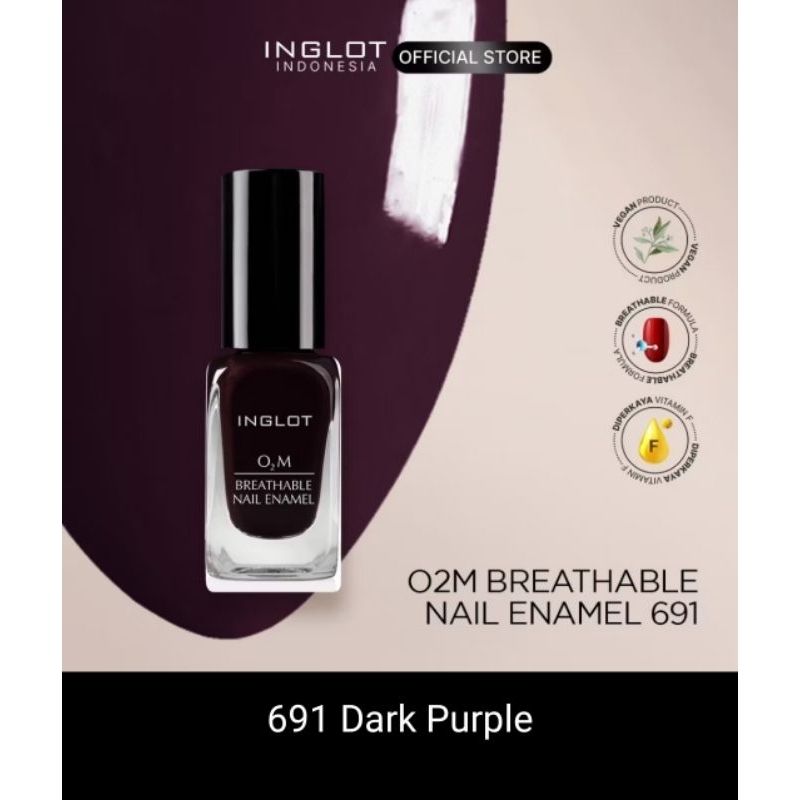 preloved inglot dark purple