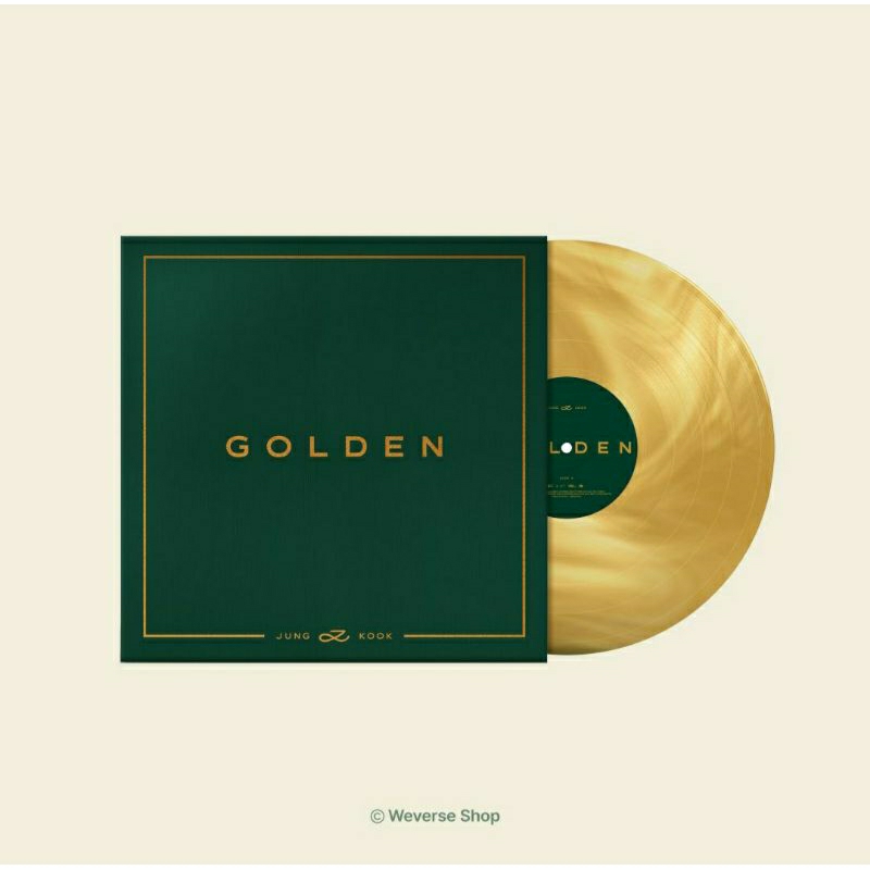 (PO) OFFICIAL BTS JUNGKOOK 'GOLDEN' LP VINYL