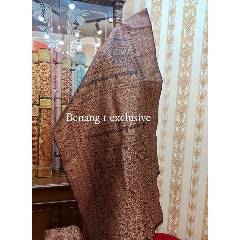 songket pandai sikek benang 1 exclusive motif rumah gadang