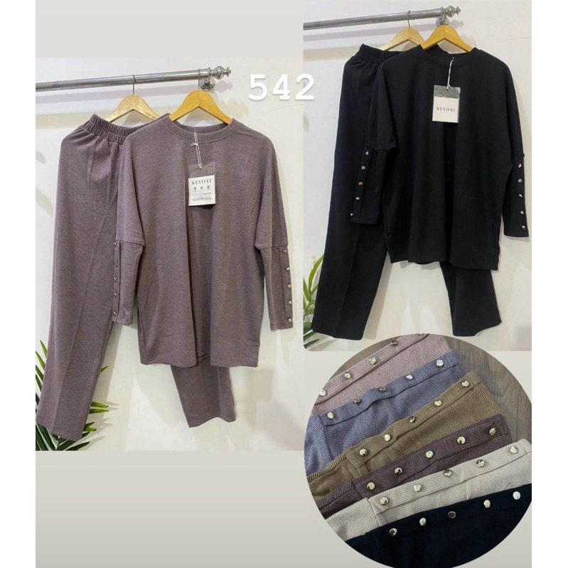 SETELAN KNIT IMPORT LENGAN INARA / SETELAN KNIT RAJUT IMPORT