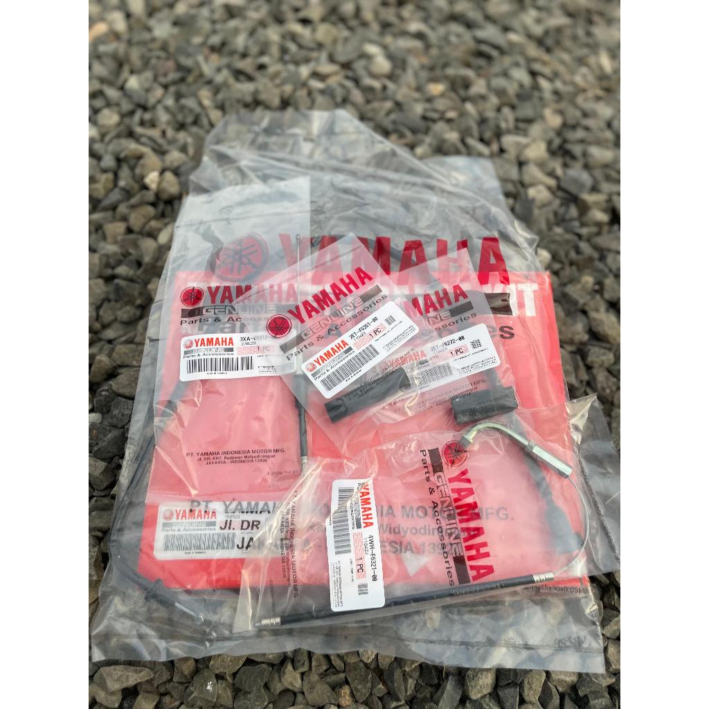 Throttle Cable Kit - Kabel Gas Set Kabel Pompa Oli Samping Yamaha F1ZR FIZR F1Z FIZ R Original YGP 4