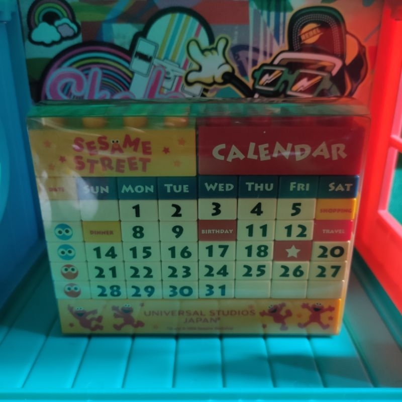 

Sasame Street Calendar Universal Studio Japan