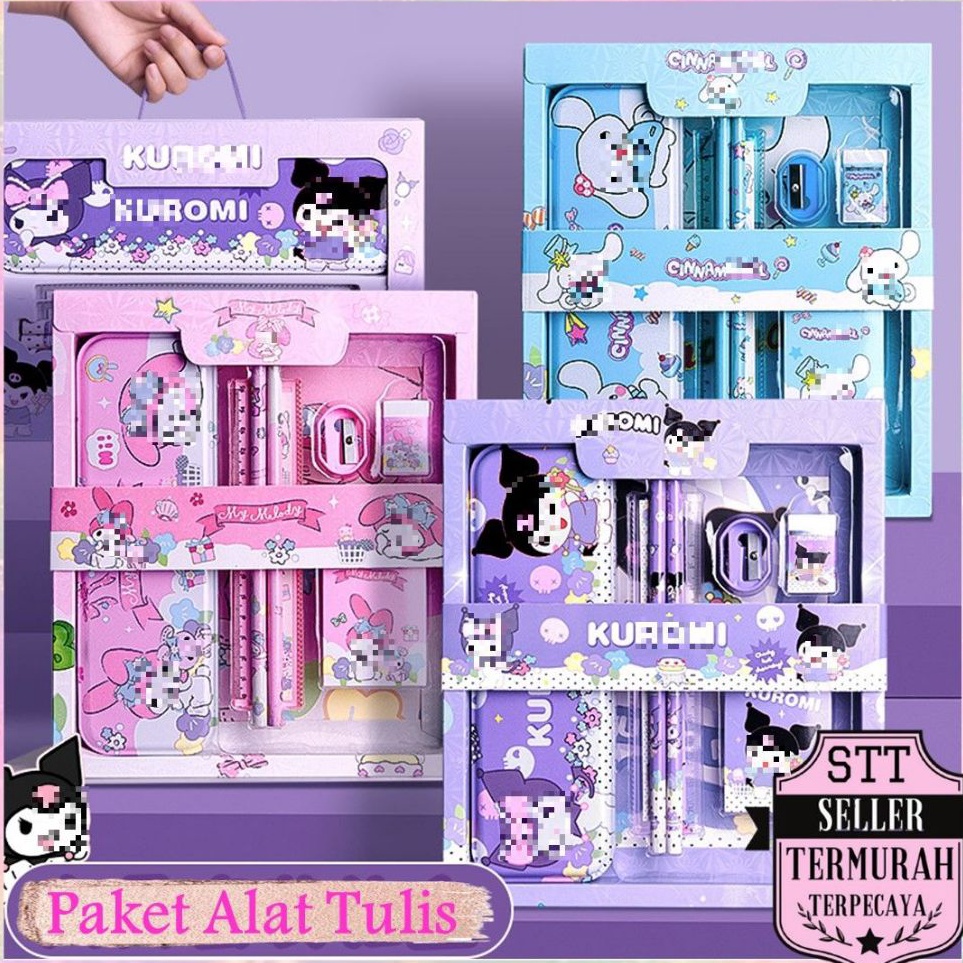 

Serba Ada STT Paket Alat Tulis Set 7 in 1 Set Stationery 7in1 Karakter Kartun Alat Tulis Anak Sekolah Penghapus Pengaris Kotak Pensil Penggaris Crayon