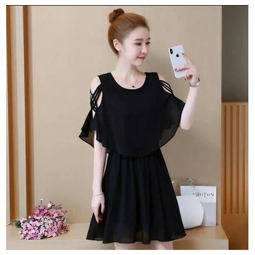 Baju Dress Wanita Brukat Remaja Trendy Kekinian Terbaru 2024 Modis Pesta Natal Imlek Mewah Korea