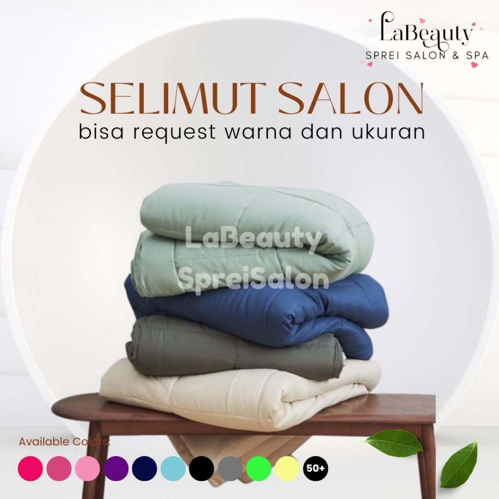 LABEAUTY ❤ Selimut Klinik Kecantikan Spa Salon Bedcover Salon Spa Klinik Kecantikan