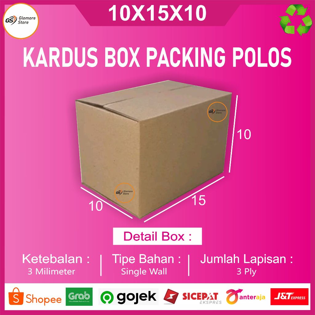 

KARDUS PACKING POLOS Uk. 15X10X10 CM
