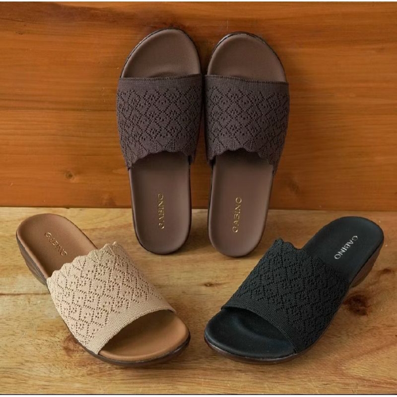 Gabino Sandal Wanita Wedges Slip On Casual Mariposa - G1CB3003