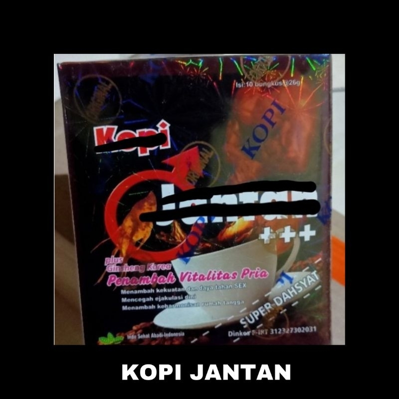 

Minum KOPI HITAM INDO *1 box isi 10 saset