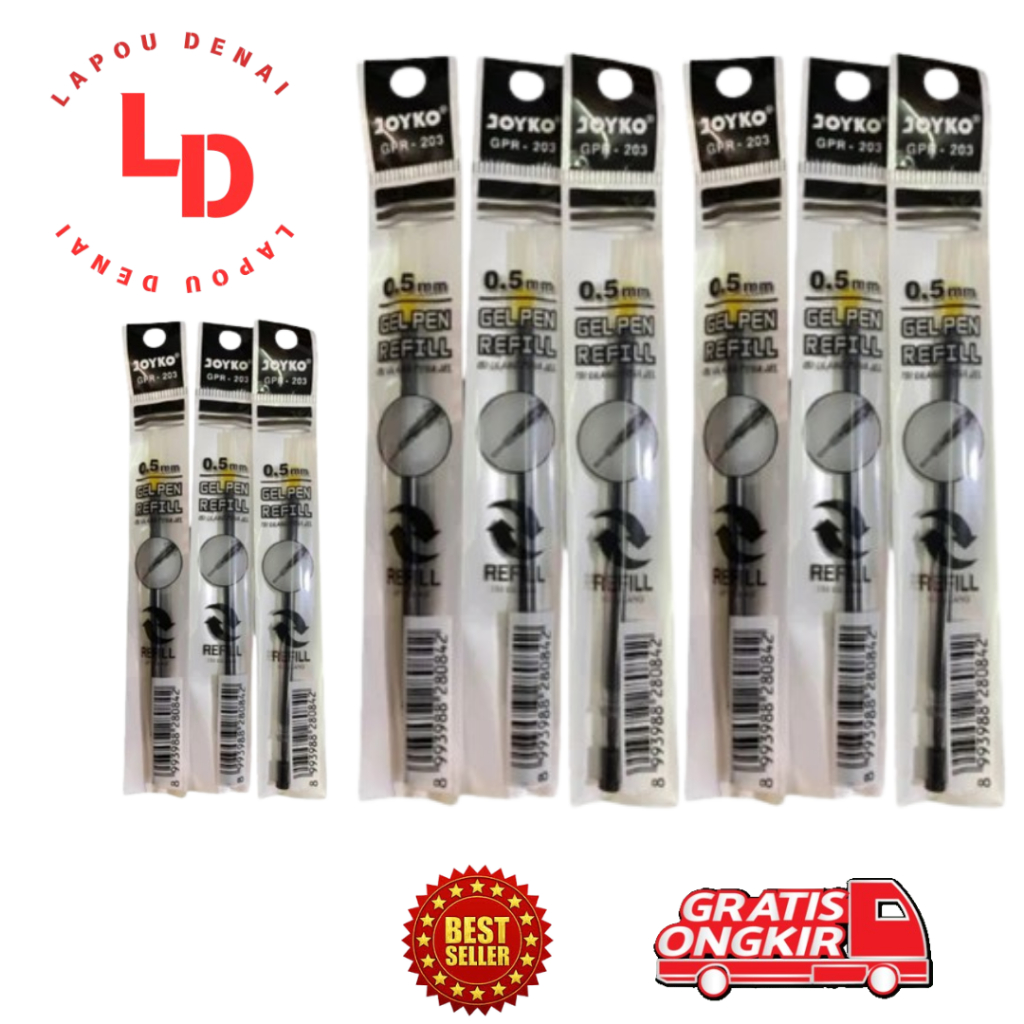 Isi Gel Pen Refill Joyko GPR 203 / Isi Ulang Pena Gel
