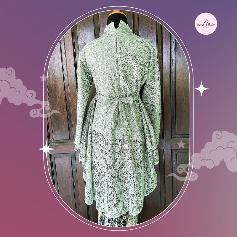 Hot Promo  Banting Harga - Kebaya Wisuda, Kebaya Lamaran, Kebaya hijau Sage, Kebaya acara formal