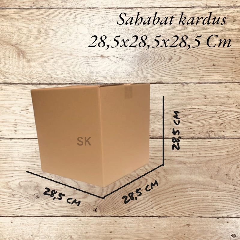 

kardus box Ukuran 28,5x28,5x28,5 cm single wall polos