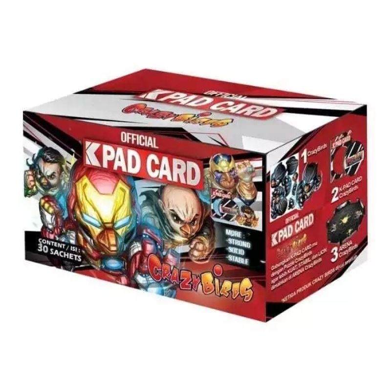 K-pad Crazy Birds /Base Karoman/Crazy Birds-Base karoman /Official kpad /isi 30 Sachets