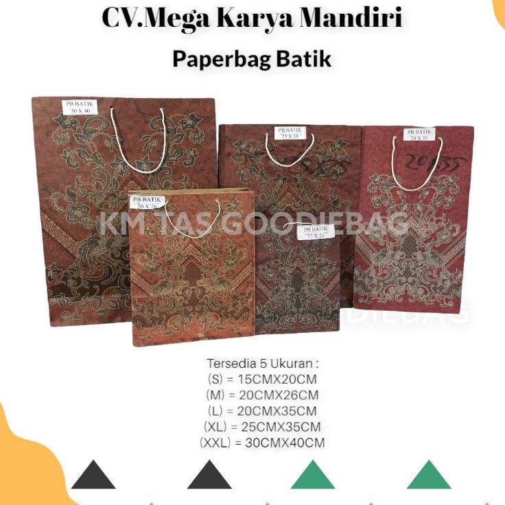 

Murah Gembira Paper Bag Batik 3x4 Isi 12pcs