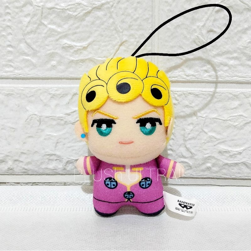 Giorno Giovanna, Emporio Alnino Jojo's Bizarre Adventure Anime Plush Keychain Gantungan Boneka