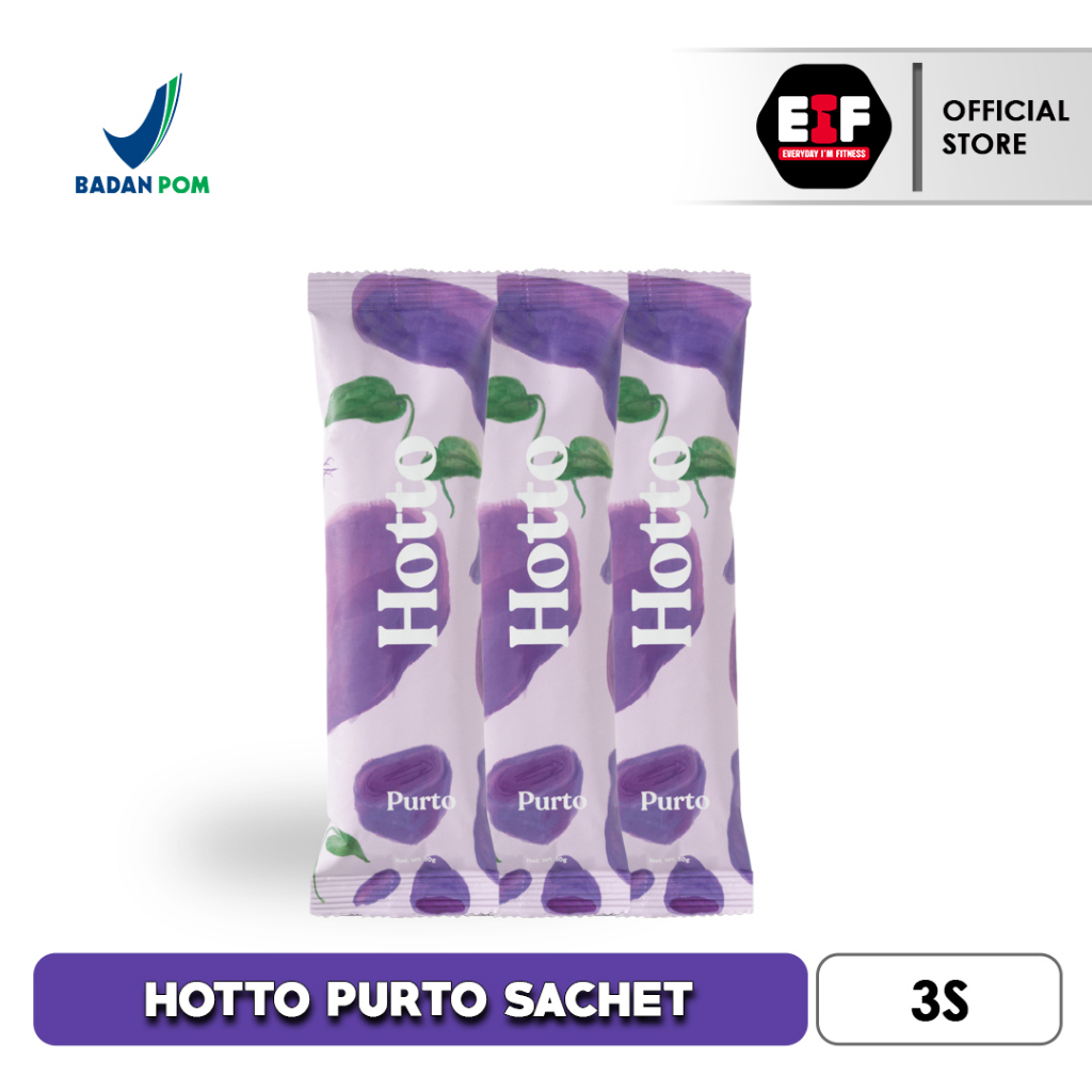 

HOTTO PURTO 3 Sachet 90 Gram - Multigrain with Purple Potato