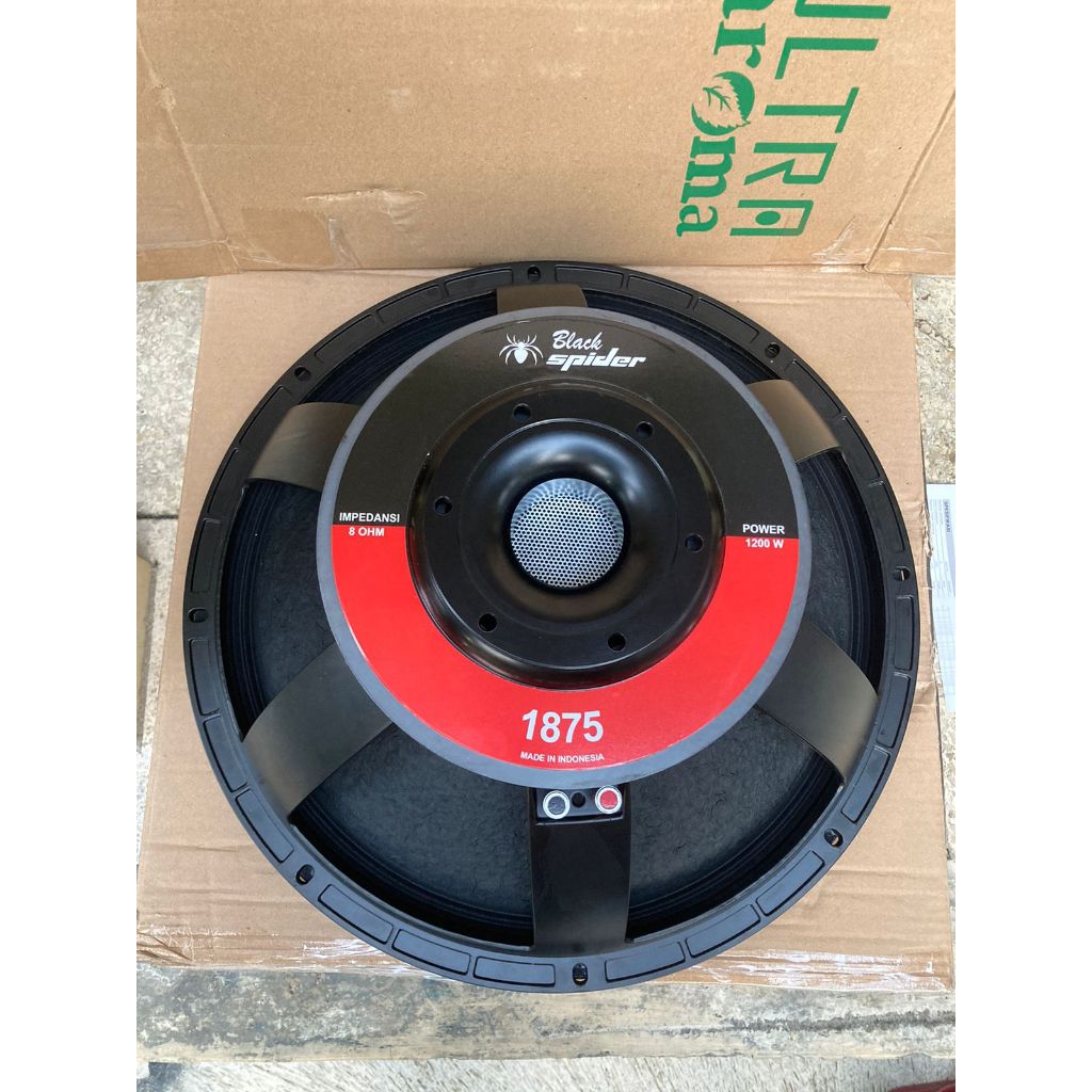 SPEAKER WOOFER KOMPONEN 18 INCH BLACK SPIDER 1875 BLACKSPIDER 18IN BS 1875 ORIGINAL