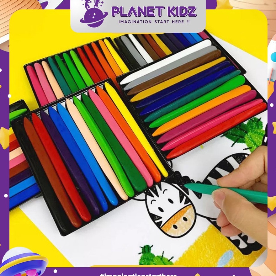 

Super Belanja PLANETKIDZ FK6 Set Krayon Lengkap Anak Anti Air Tidak Nempel Lengket Kotor di Tangan Crayon Set Sekolah Plastik Non Toxic Magic 122436