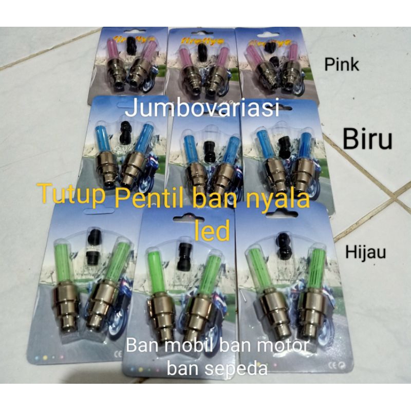Promo Tutup pentil ban nyala led ban mobil ban motor ban sepeda sepasang