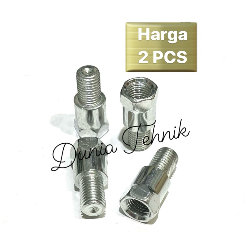 Sambungan Dudukan Spion Drat Kiri - Kanan , Kanan - Kiri , Kiri - Kiri , Kanan - Kanan Yamaha Honda 