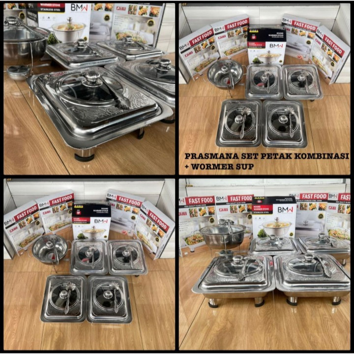 PRASMANAN SETENGAH KACA FULL SENDOK STAINLESS STEEL MOTIF BATIK TERMURAH MEDAN