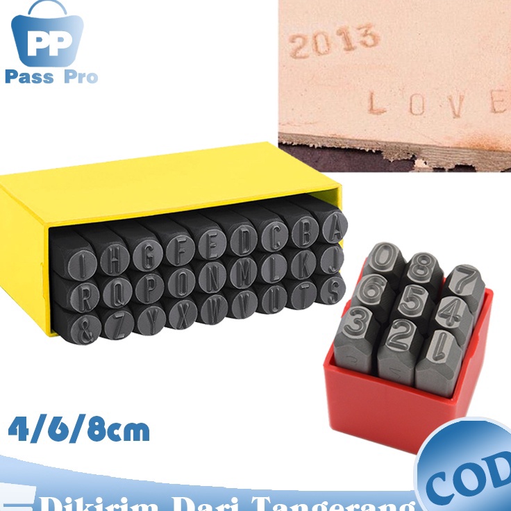 

Buruan Serbu 36pcs Paket Alat Ketok Huruf Dan Angka Nomor 9 Letter AZ Letter Punch Set Ukuran 4mm Steel Stamp