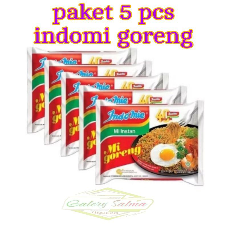 

paket 5 pcs indomi goreng