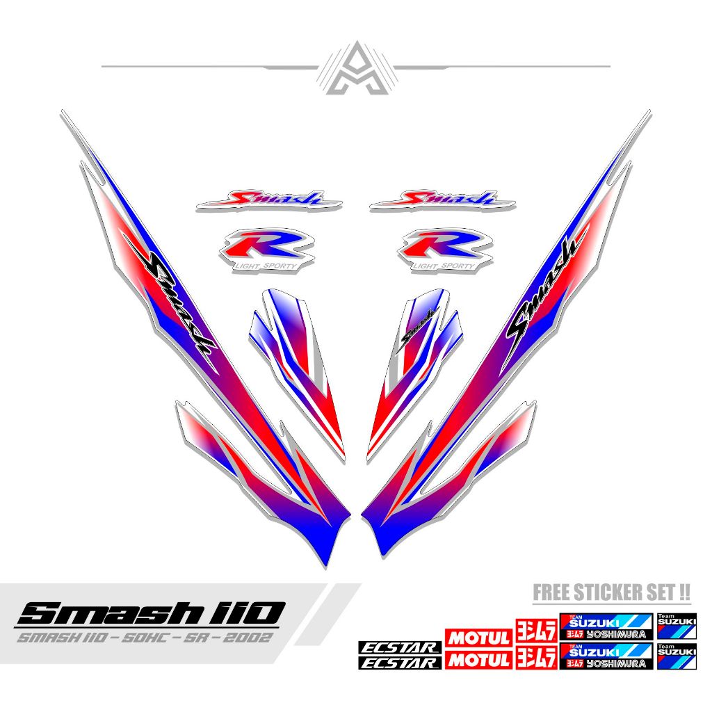 STRIPING SMASH 110 R / MTF 19 / STICKER SMASH 2002 / SETIKER SR / STIKER / STREPING / STIPING / SETR