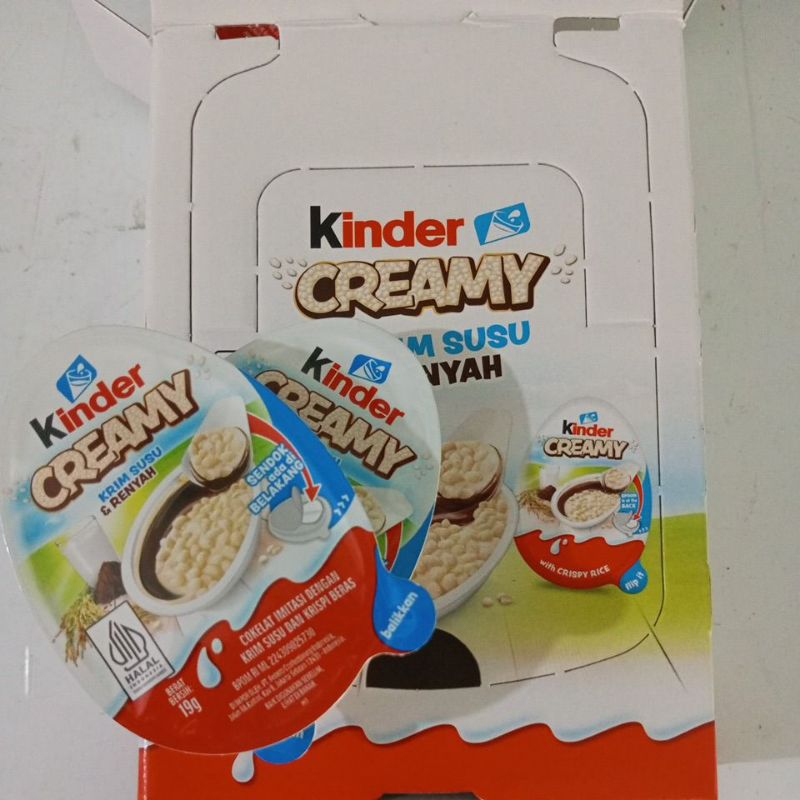 

kinder creamy 1 dus isi 12 expired desember 2024