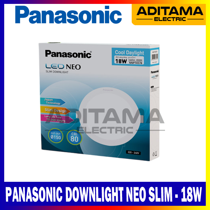 PANASONIC DOWNLIGHT LED NEO SLIM 18WATT 18W 18 WATT