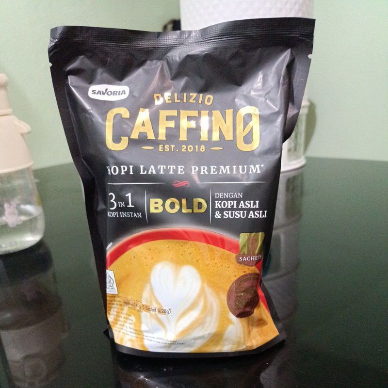 

Caffino Kopi Latte Premium Bold pouch 3 in 1 kopi instant 1 pouch isi 5 sachet bukan kemasan Promo