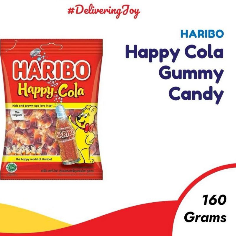 

Haribo Happy Cola Gummy Candy Permen 160 gr