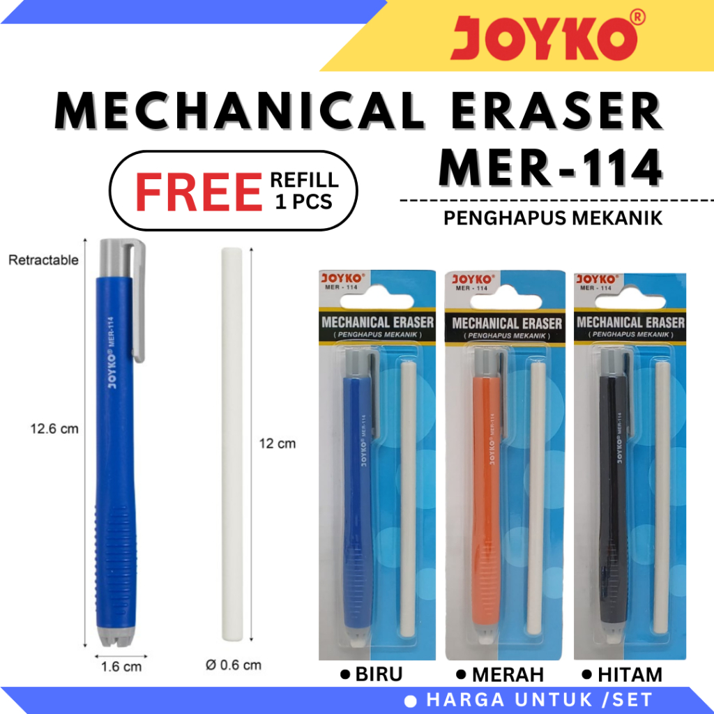 

Penghapus Mekanik / Mechanical Eraser Joyko MER-114