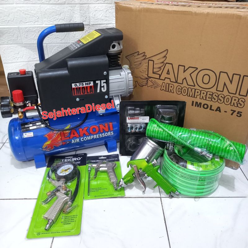 LAKONI IMOLA 75 Kompresor Angin Komplt Paket Pengecatan TEKIRO