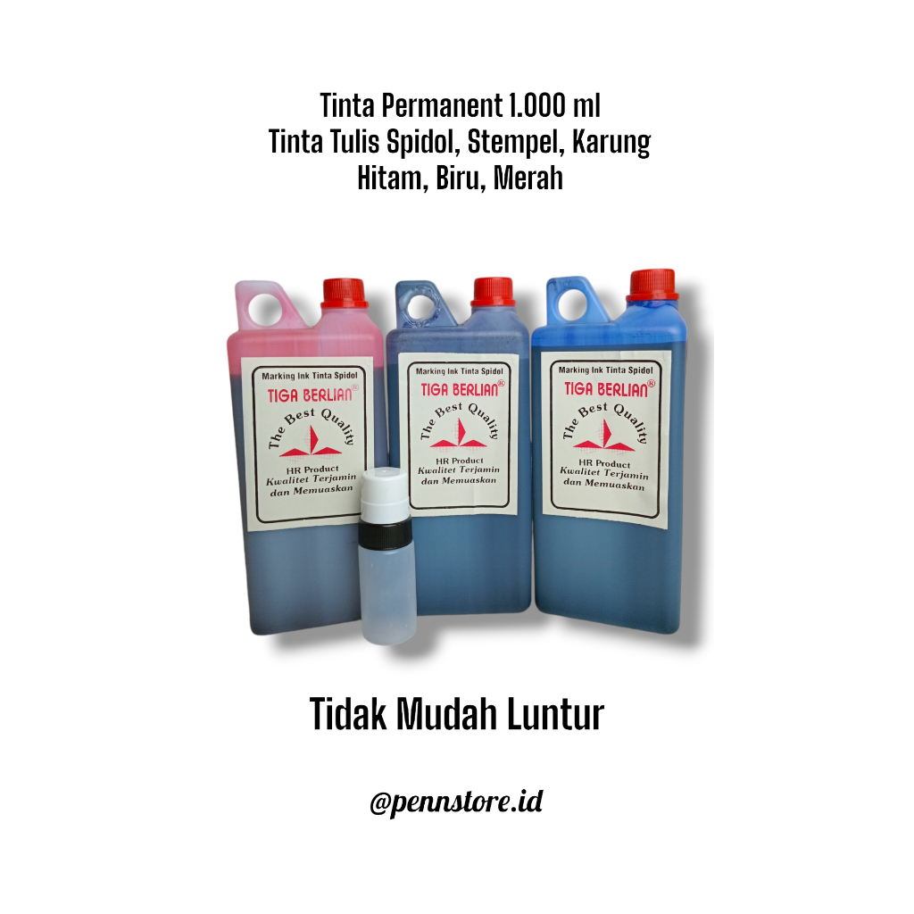

(pcs) Tinta Spidol Permanent 1.000 ml - Tinta Stempel, Karung, Kardus Tidak Mudah Luntur