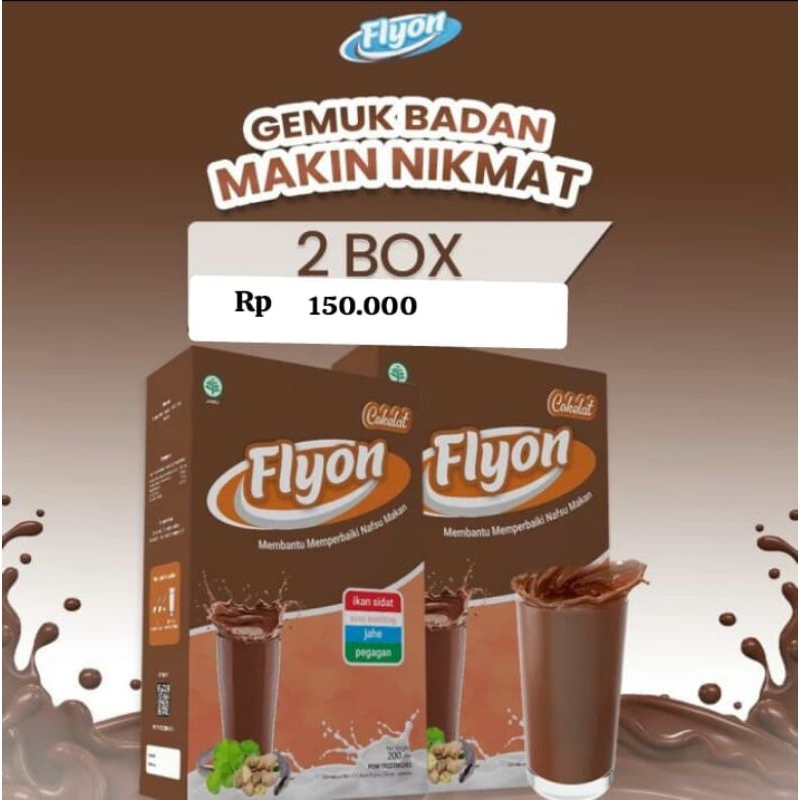 

susu flyon penambah berat badan - varian rasa coklat (2box)