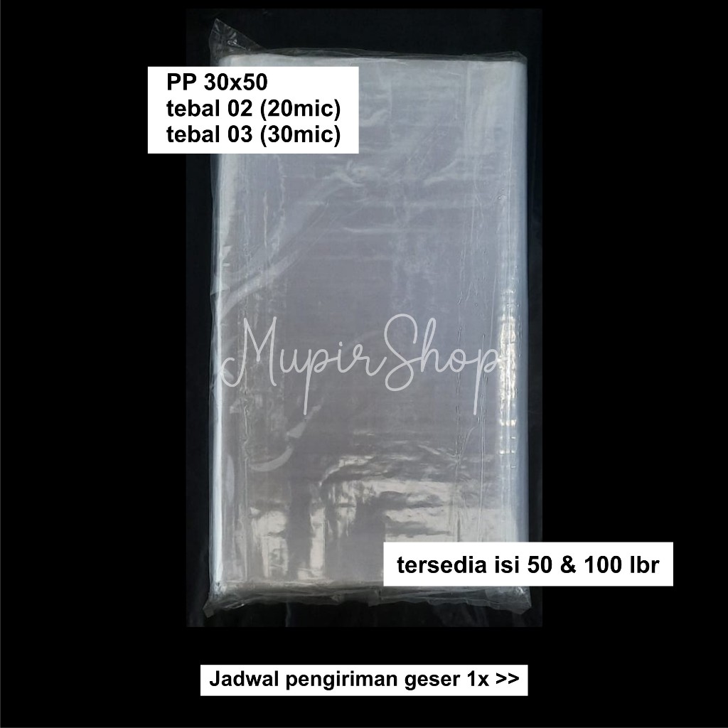 Plastik PP 30x50 / Plastik Laundry 30x50 / Plastik Londry / Plastik Packing