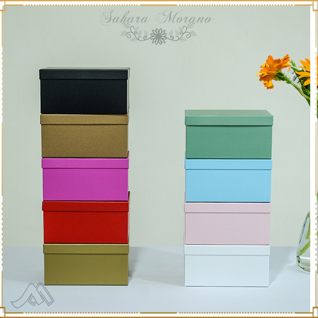 

Gift Box Motif Polos / Kotak Kado Ulang Tahun / Kotak Hadiah / Kotak Hampers