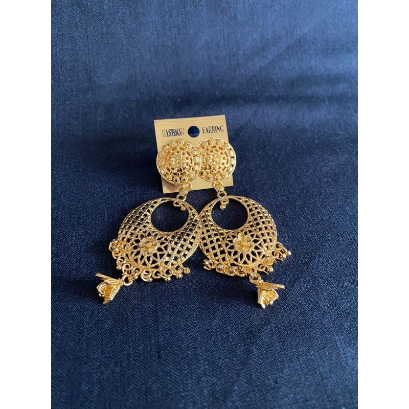 Anting India emas/ Anting fashion india/ Anting Dubai emas/Anting india gold kerincingan