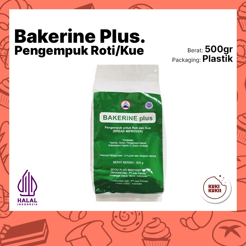 

Bakerine Plus pengempuk roti 500gr | Bakerine Plus bread improver 500 gram