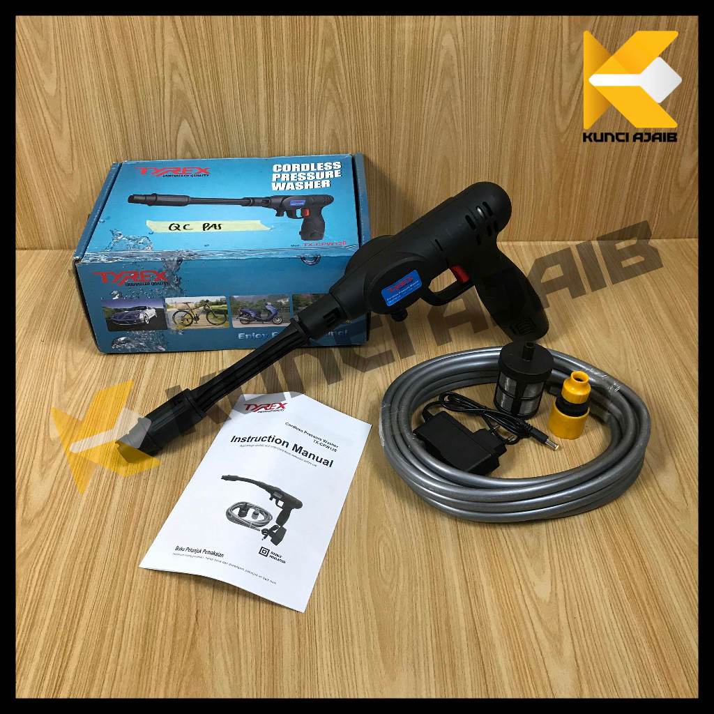 TYREX TX-CPW128 Cordless Jet Cleaner Mesin Cuci Motor Steam AC Baterai
