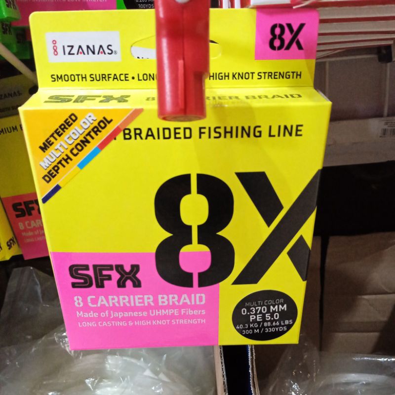 BENANG PE SUFIX SFX 8X 300M MULTICOLOR