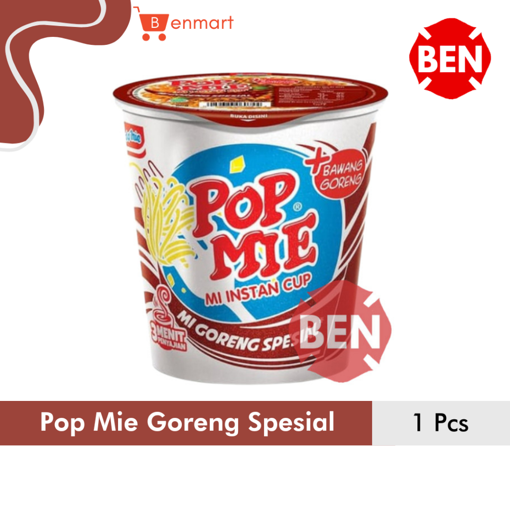 

Pop Mie Goreng Spesial 1 Cup Pcs - Popmie Gelas Instan Dus